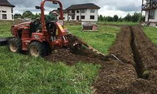 Копка траншей для водопровода в Коркино: цена за метр от 942 руб.